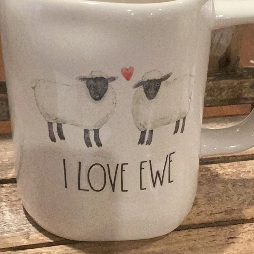 Rae Dunn I LOVE EWE mug